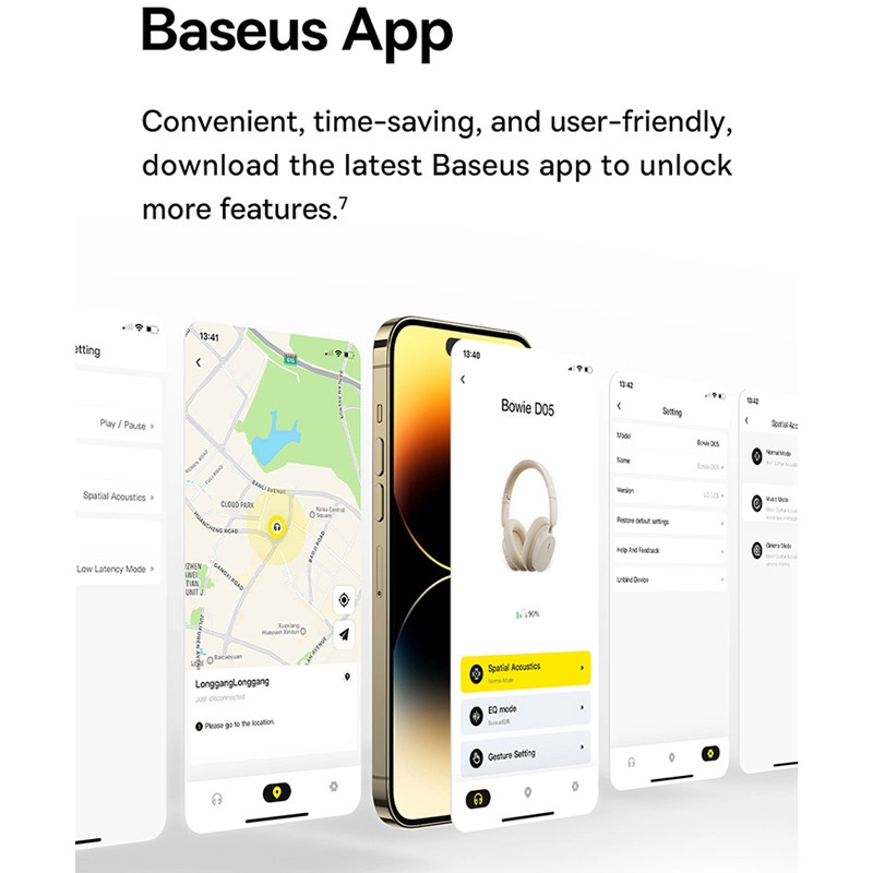 هدفون بلوتوثی باسئوس مدل Bowie D05