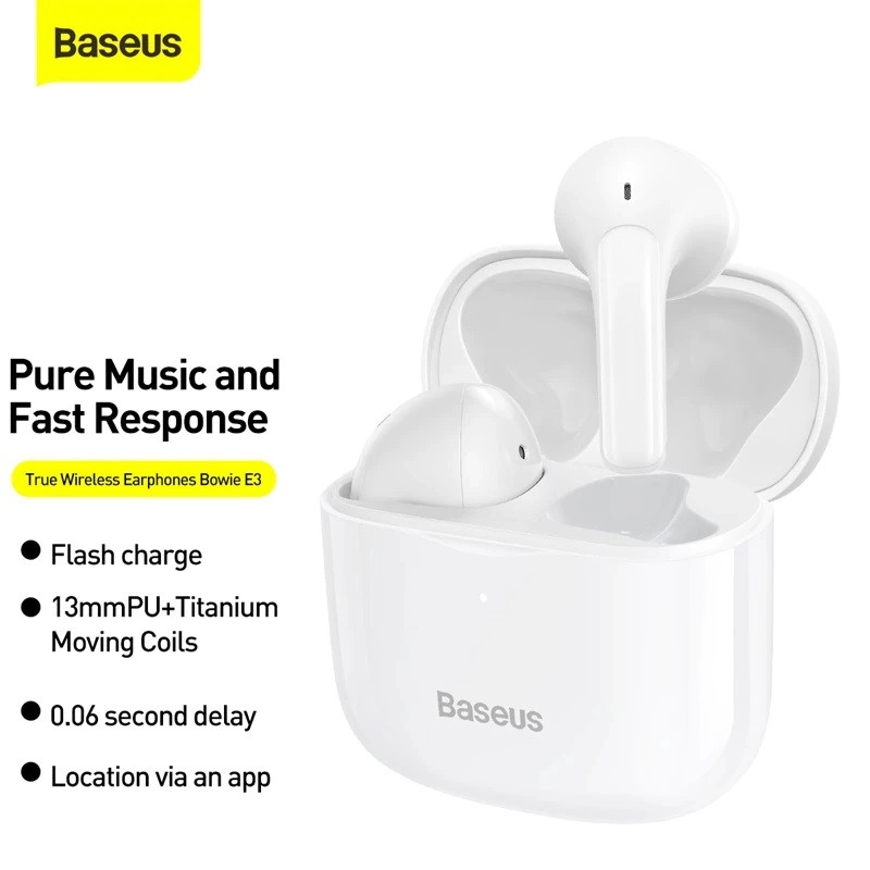 هدست باسئوس مدل SEN HIFI BOWIE E3 NOISE CANCELING - سفید