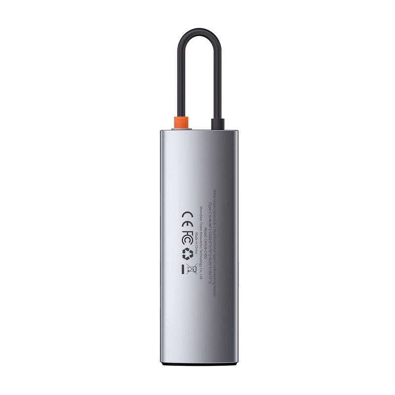هاب 8 پورت USB-C باسئوس مدل CAHUB-CV0G - خاکستری