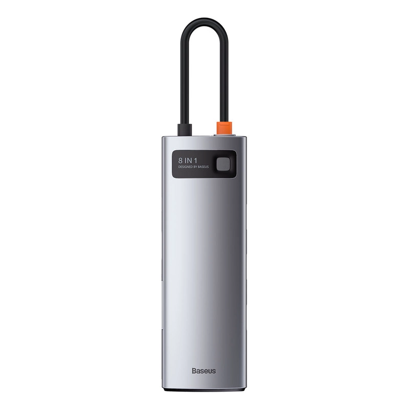 هاب 8 پورت USB-C باسئوس مدل CAHUB-CV0G - خاکستری