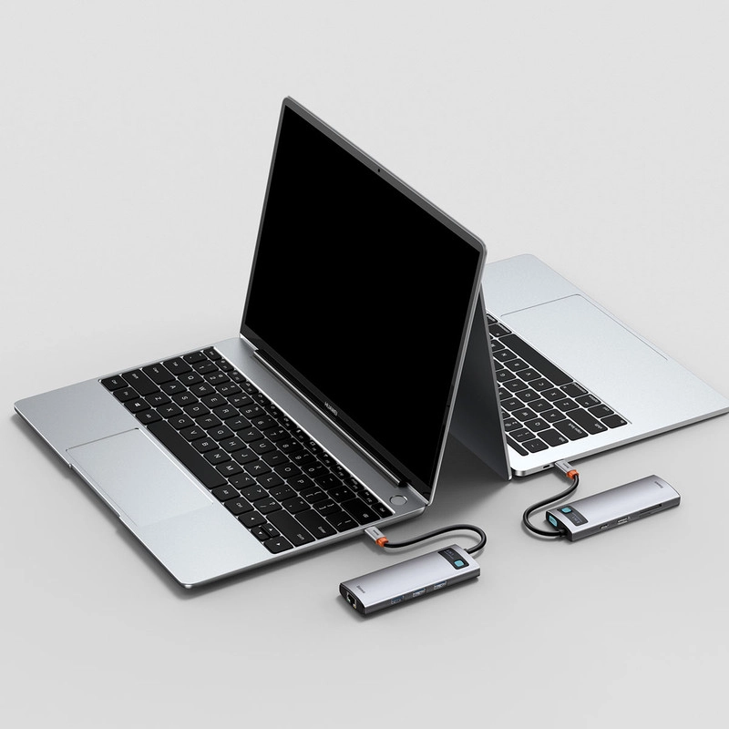 هاب 8 پورت USB-C باسئوس مدل CAHUB-CV0G - خاکستری