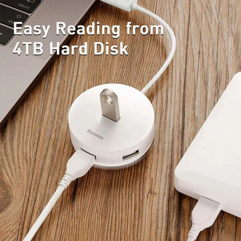 هاب 5 پورت USB باسئوس مدل Round Box