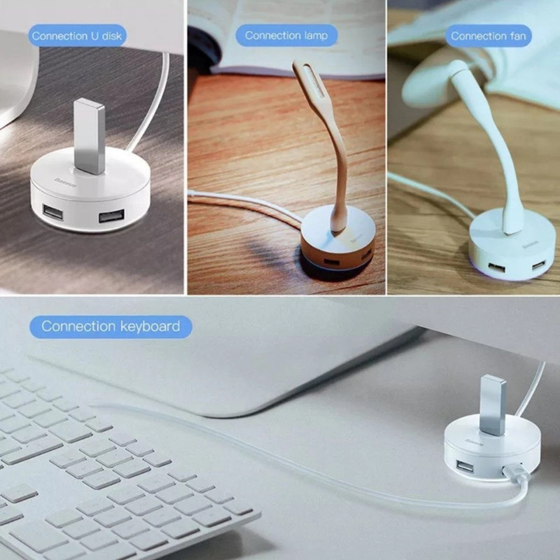 هاب 5 پورت USB باسئوس مدل Round Box