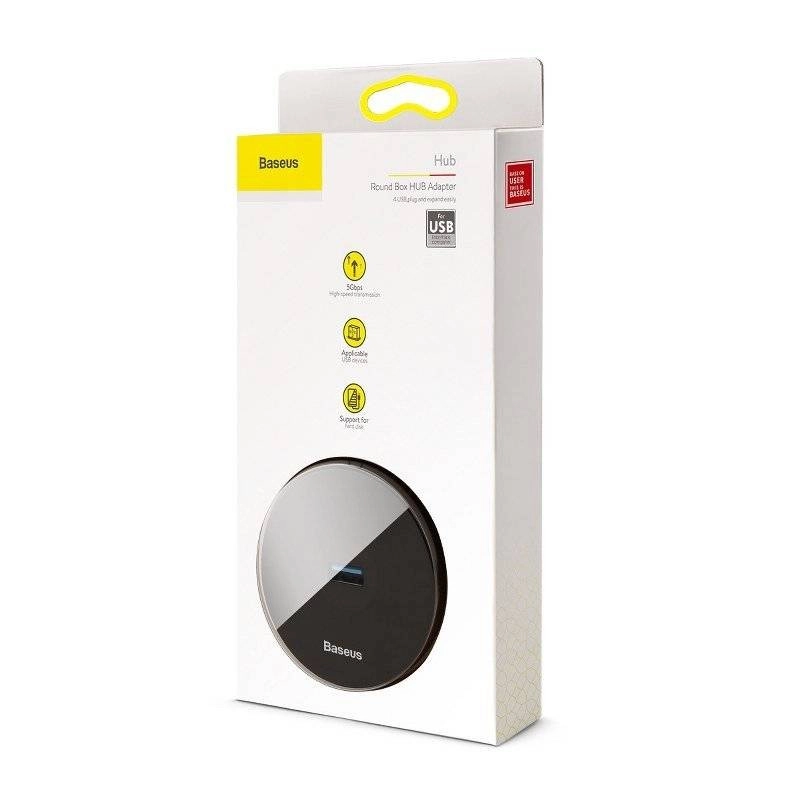 هاب 5 پورت USB باسئوس مدل Round Box
