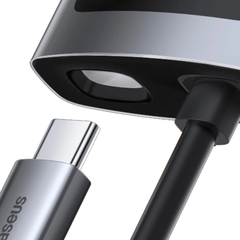 هاب 4 پورت USB-C باسئوس مدل CYOG - خاکستری