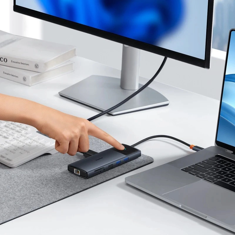 هاب 11 پورت USB-C بیسوس مدل BS-OH098