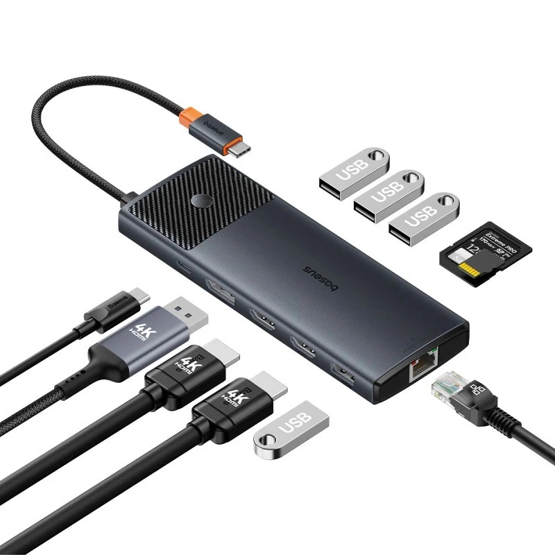 هاب 11 پورت USB-C بیسوس مدل BS-OH098