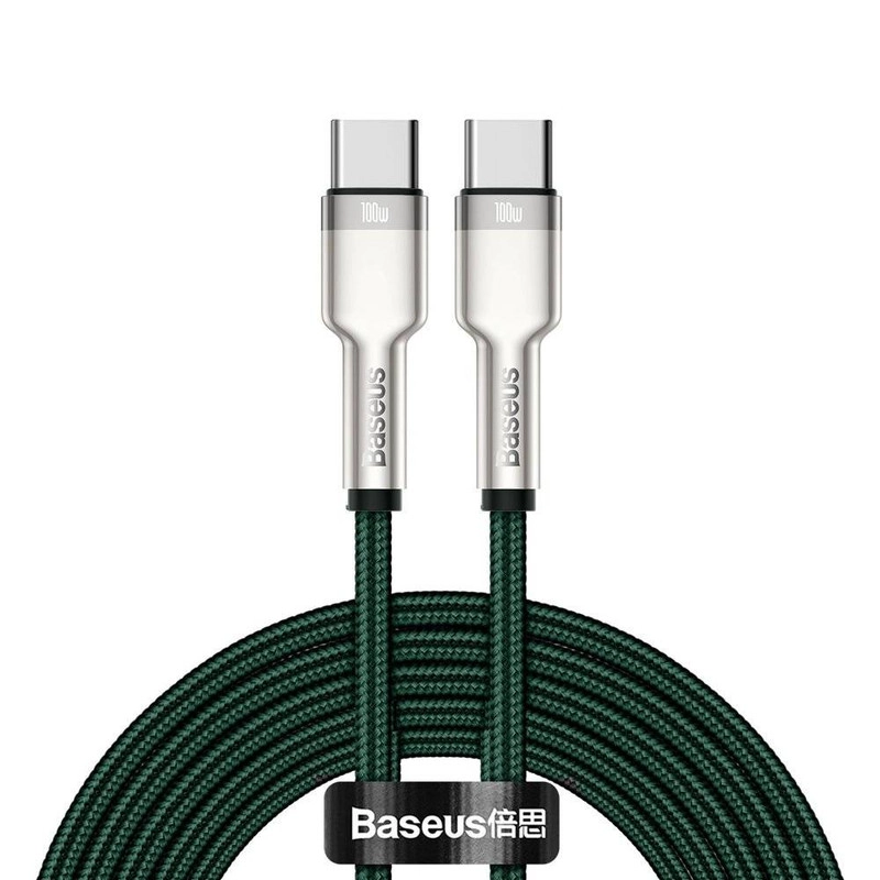 کابل تبدیل USB-C باسئوس مدل Metal Series 100W طول 2 متر - مشکی