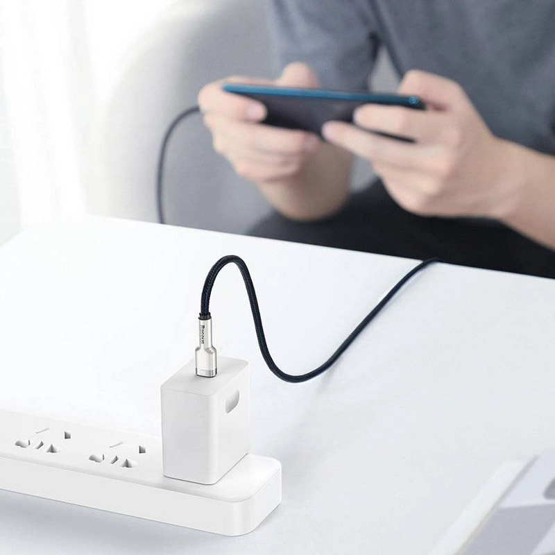 کابل تبدیل USB-C باسئوس مدل Metal Series 100W طول 2 متر - مشکی