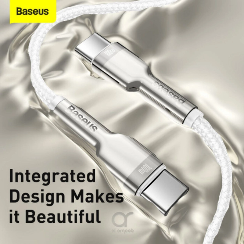 کابل تبدیل USB-C باسئوس مدل Metal Series 100W طول 2 متر - مشکی