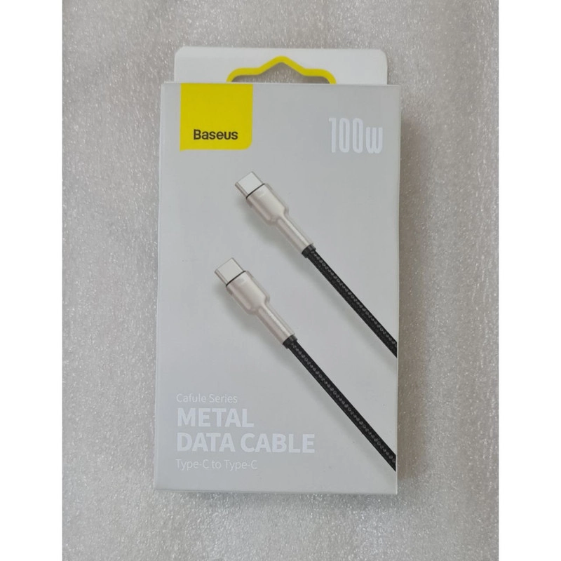 کابل تبدیل USB-C باسئوس مدل Metal Series 100W طول 2 متر - مشکی
