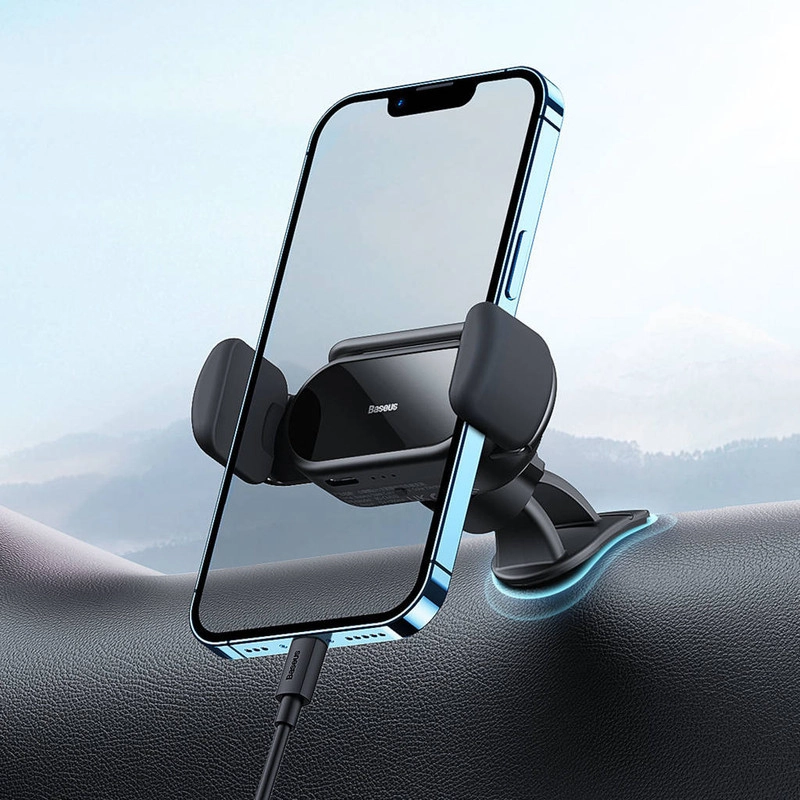 پایه نگهدارنده گوشی موبایل بیسوس مدل Solar Electric Car Mount
