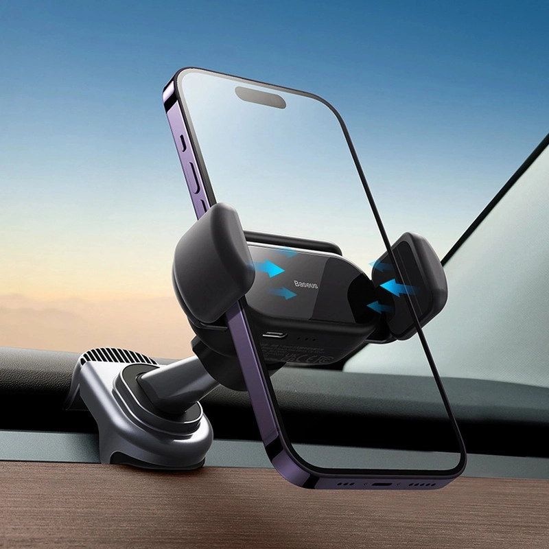 پایه نگهدارنده گوشی موبایل بیسوس مدل Solar Electric Car Mount