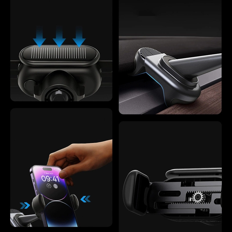 پایه نگهدارنده گوشی موبایل بیسوس مدل Solar Electric Car Mount