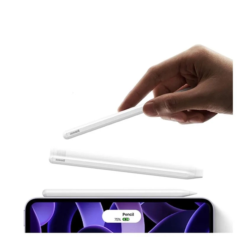 قلم لمسی بیسوس مدل Smooth Writing 2 Series BS-PS003 - سفید