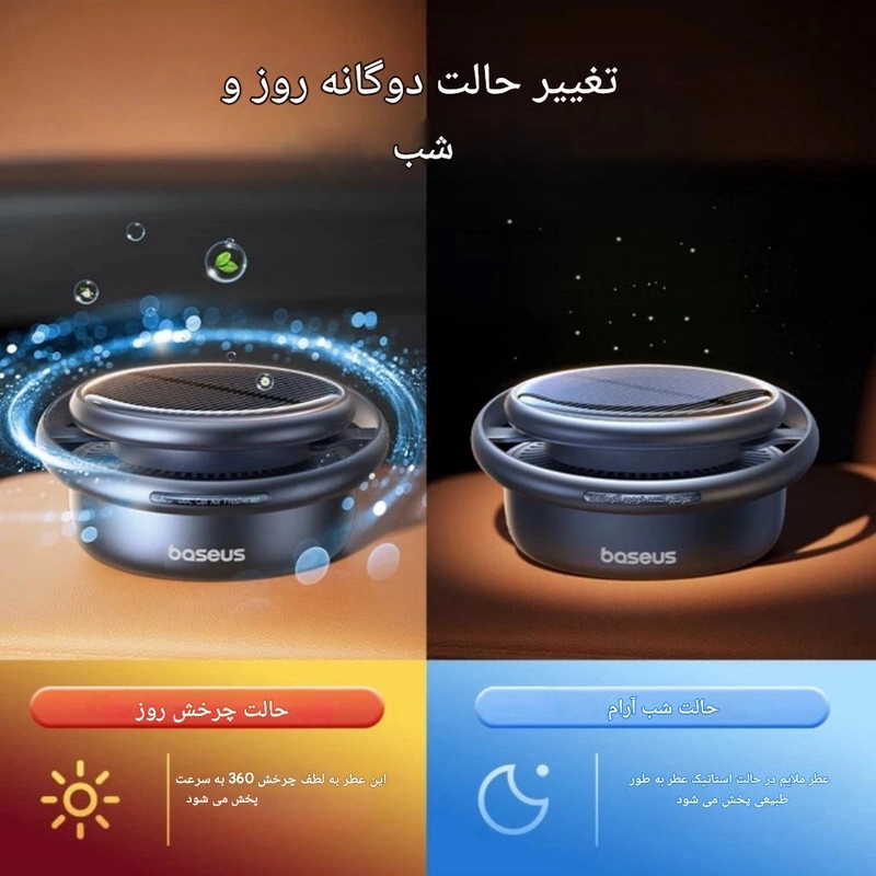 خوشبو کننده خورشیدی خودرو بیسوس مدل BS-CX008