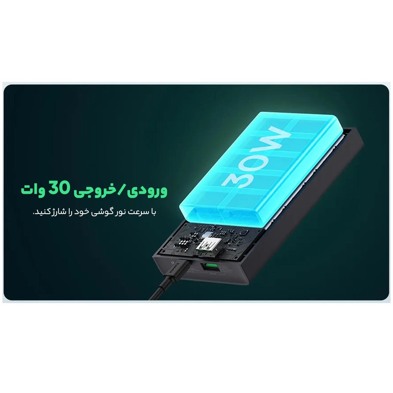 پاوربانک باسئوس مدل PPADM2-20 ظرفیت 20000 میلی آمپر ساعت
