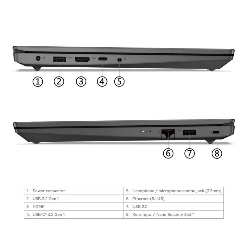 لپ تاپ 15.6 اینچی لنوو مدل V15 G4 IRU-i3 1315U-24GB DDR4-128SSD 1HDD-TN - کاستوم شده