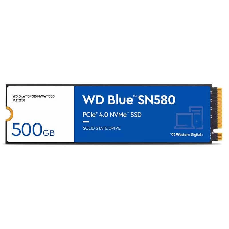 اس اس دی اینترنال وسترن دیجیتال مدل WD Blue SN580 NVMe  ظرفیت 500 گیگابایت