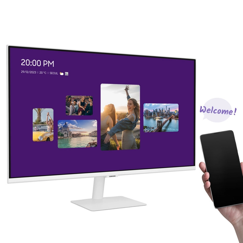 مانیتور هوشمند سامسونگ مدل LS32CM501EMXUE سایز 32 اینچ - مشکی