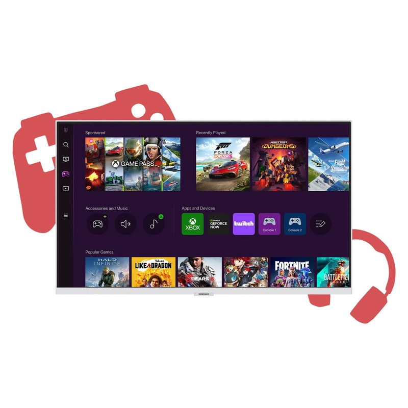 مانیتور هوشمند سامسونگ مدل LS32CM501EMXUE سایز 32 اینچ - مشکی
