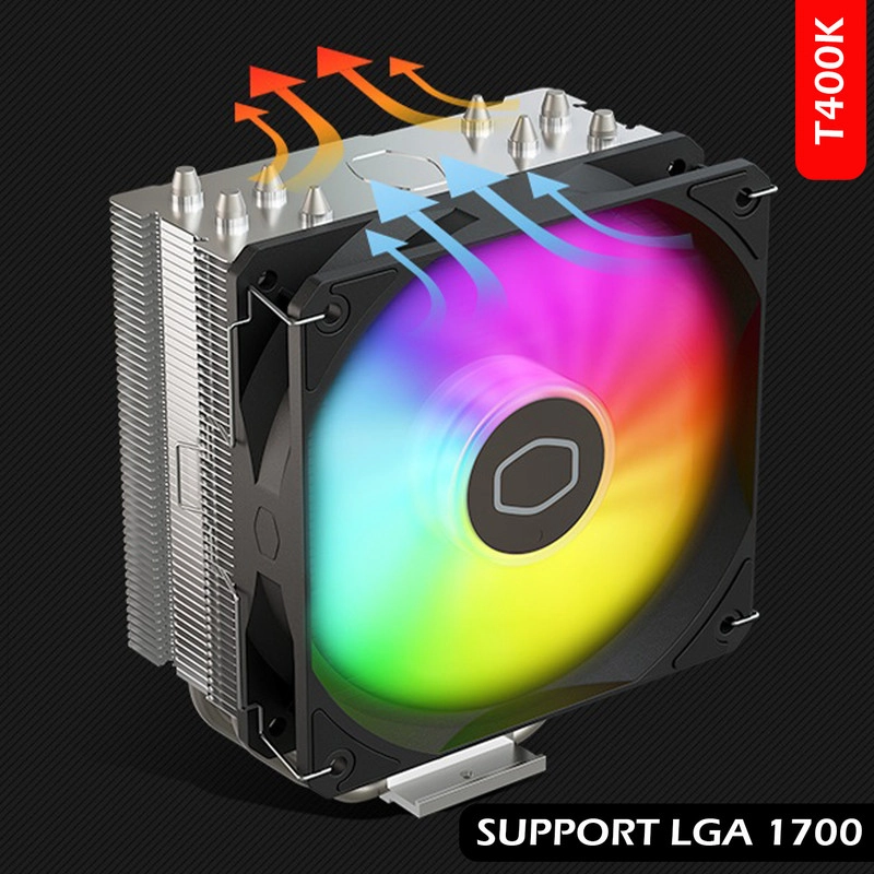 خنک کننده پردازنده کولر مستر مدل T400k ARGB LGA1700