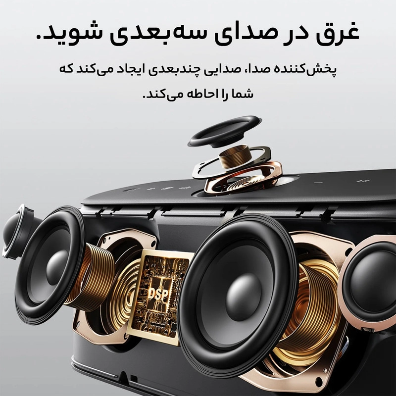 اسپیکر بلوتوثی قابل حمل انکر مدل Soundcore Motion X600/A3130 - خاکستری