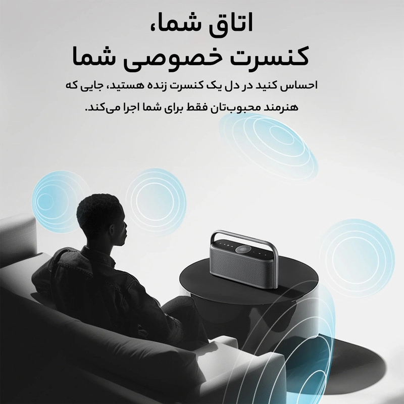 اسپیکر بلوتوثی قابل حمل انکر مدل Soundcore Motion X600/A3130 - خاکستری