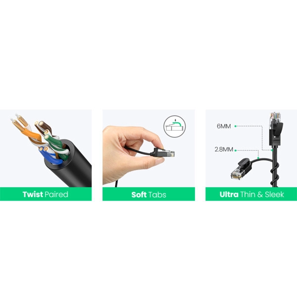 کابل شبکه CAT6 یوگرین مدل NW122-70332