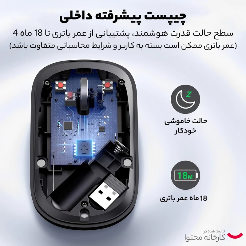 ماوس بی سیم یوگرین مدل MU001-90373