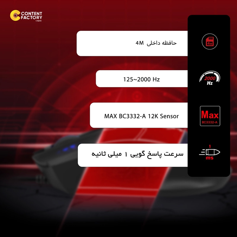 ماوس مخصوص بازی بلادی مدل L65 MAX