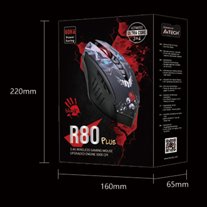 ماوس بی سیم مخصوص بازی بلادی مدل R80 Plus Activated