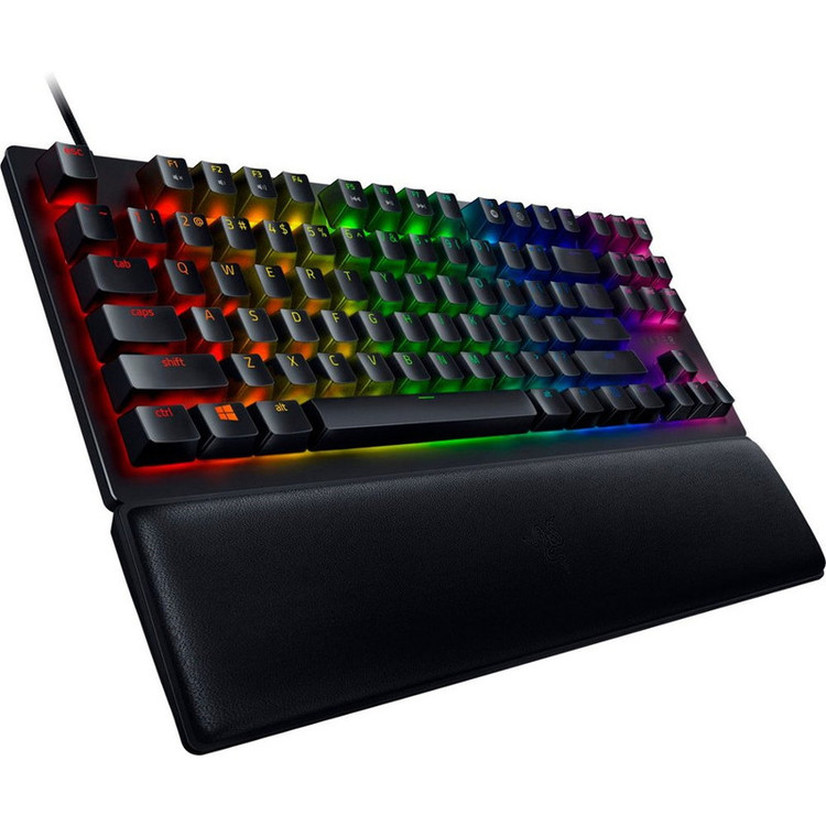 کیبورد گیمینگ ریزر مدل Huntsman V2 Tenkeyless Purple Switch