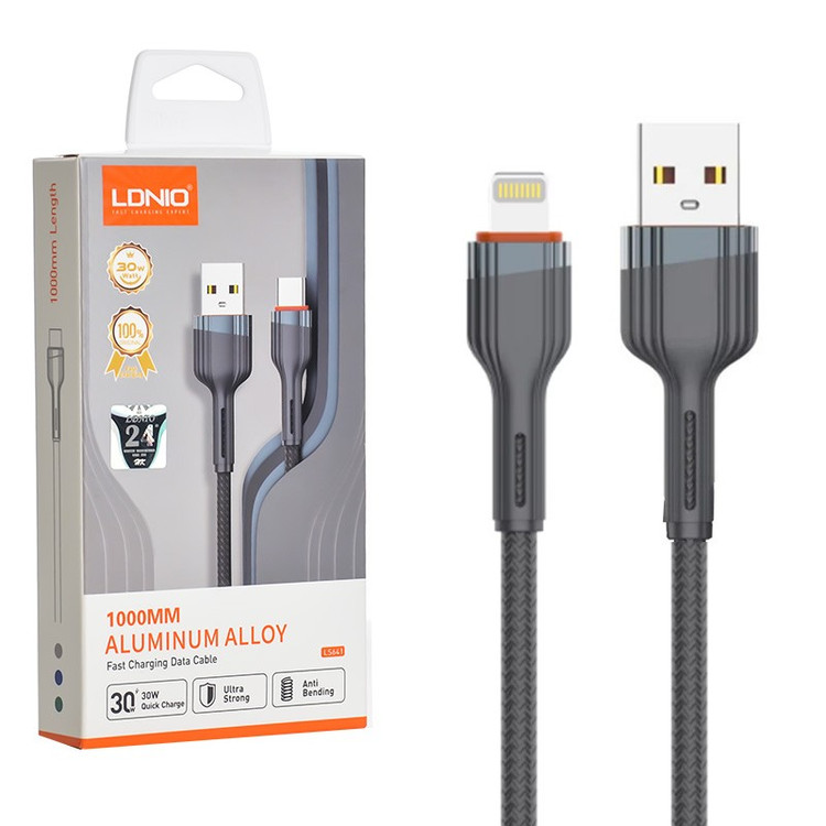 کابل شارژ لایتنینگ الدینیو مدل LS641