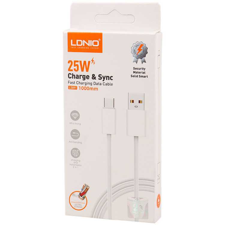کابل شارژ تایپ-سی الدینیو مدل LS891