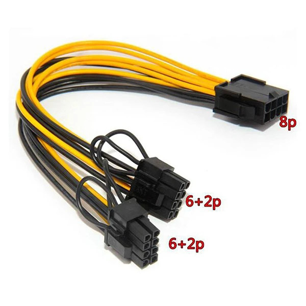 کابل تبدیل 8 پین گرافیک به 2+6 پین گرافیک مدل 1 به 2