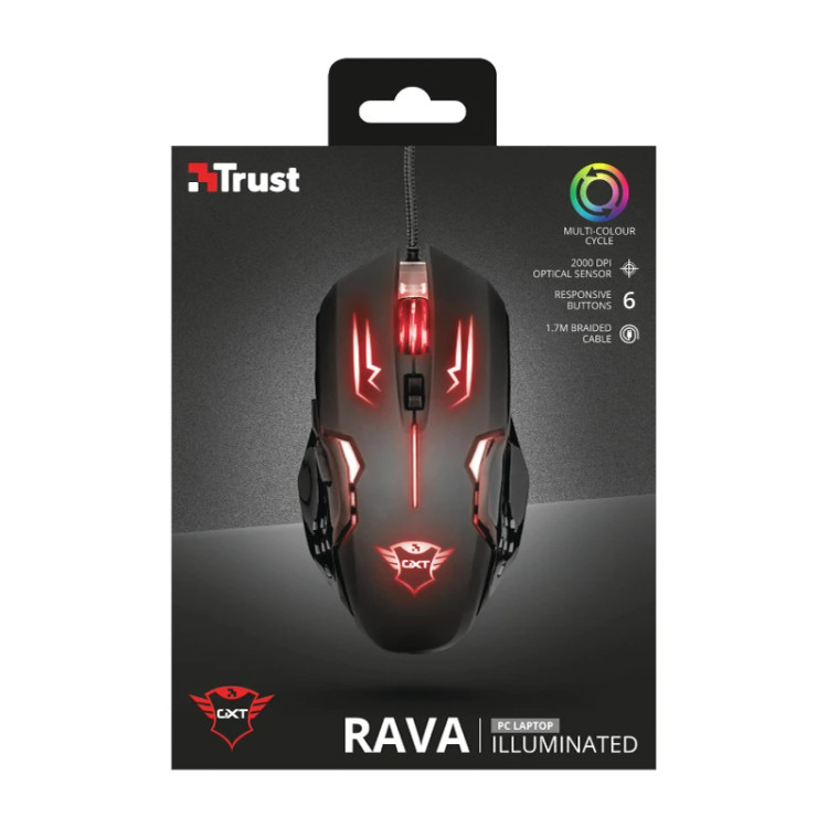 ماوس گیمینگ تراست مدل GXT 108 Rava